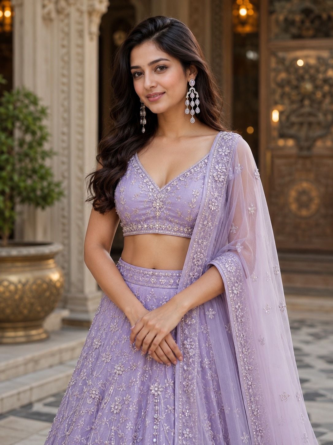 elegant sky blue stone kundan chandelier earrings for women – traditional indian bridal jewelry elegant sky blue stone kundan chandelier earrings for women – traditional indian bridal jewelry