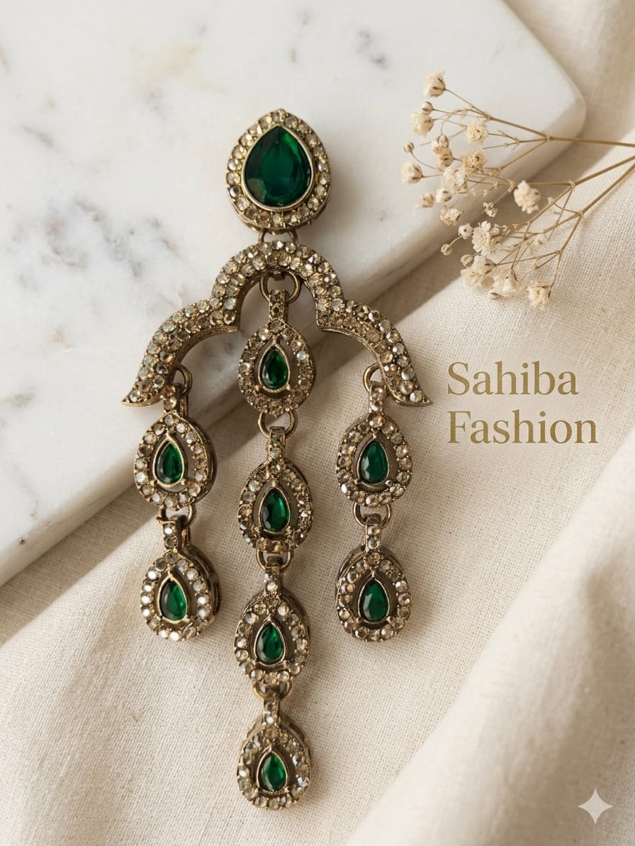 elegant green stone kundan chandelier earrings for women – traditional indian wedding jewelry elegant green stone kundan chandelier earrings for women – traditional indian wedding jewelry