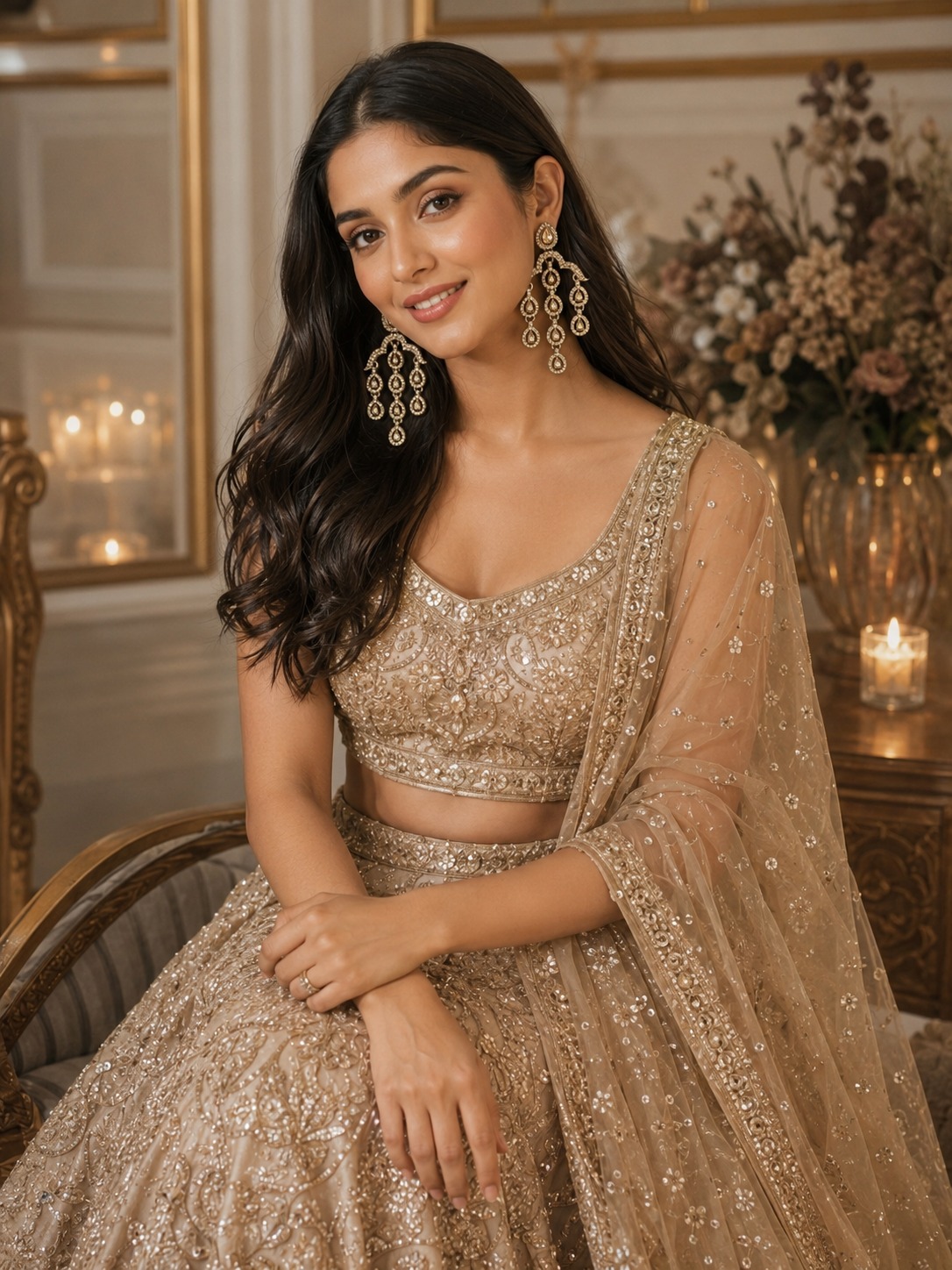 elegant golden yellow stone kundan chandelier earrings for women – traditional indian bridal jewelry elegant golden yellow stone kundan chandelier earrings for women – traditional indian bridal jewelry