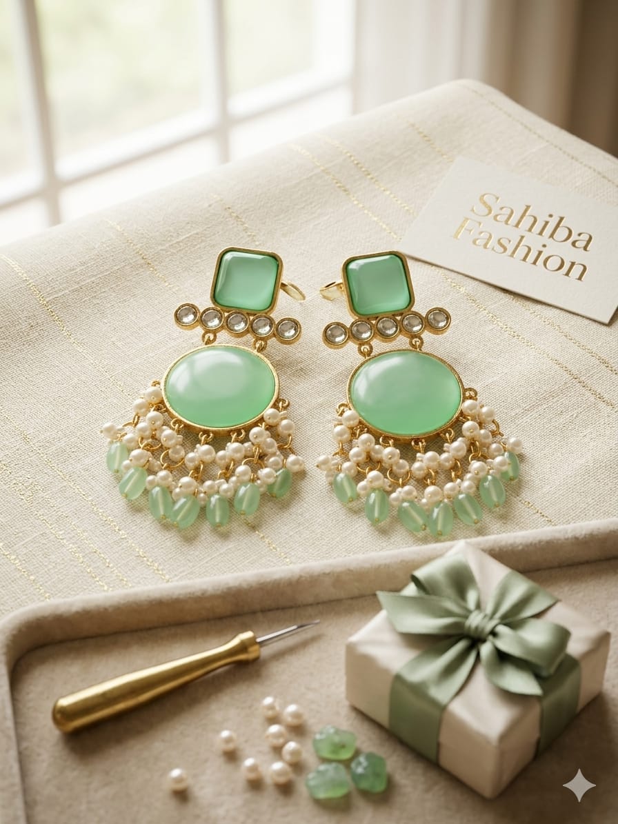 elegant sky blue/aqua stone pearl dangler earrings for women – traditional ethnic statement jewelry elegant sky blue/aqua stone pearl dangler earrings for women – traditional ethnic statement jewelry