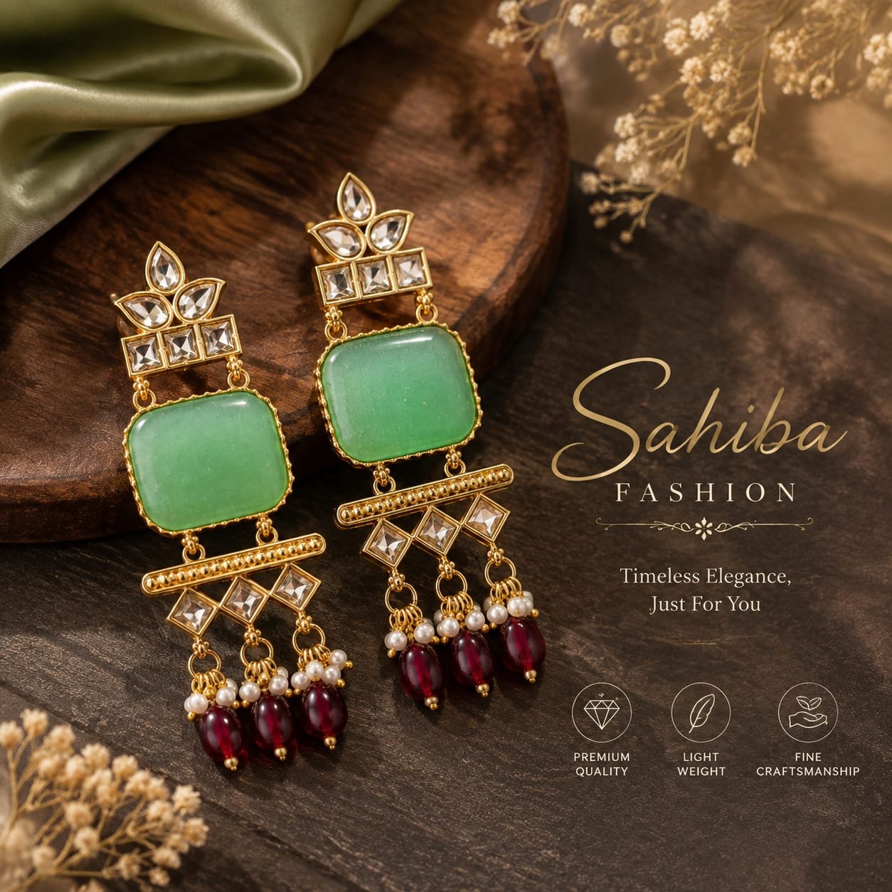 green & red beaded statement earrings – traditional ethnic earrings mock 1 green & red beaded statement earrings – traditional ethnic earrings mock 1