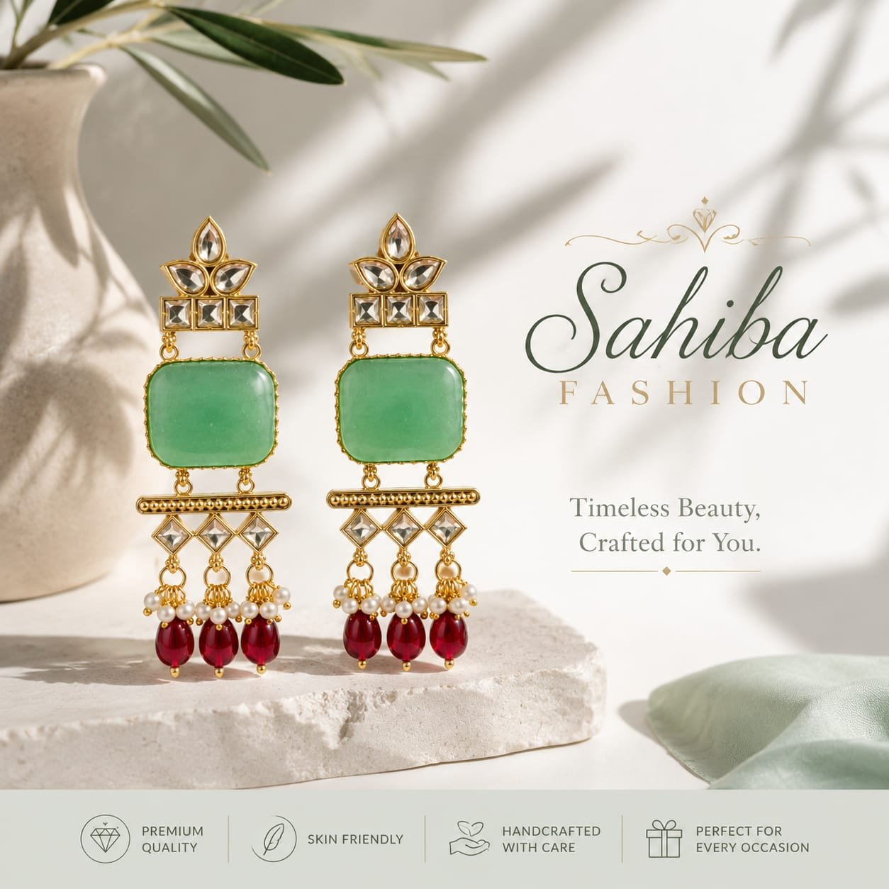 green & red beaded statement earrings – traditional ethnic earrings mock 4 green & red beaded statement earrings – traditional ethnic earrings mock 4