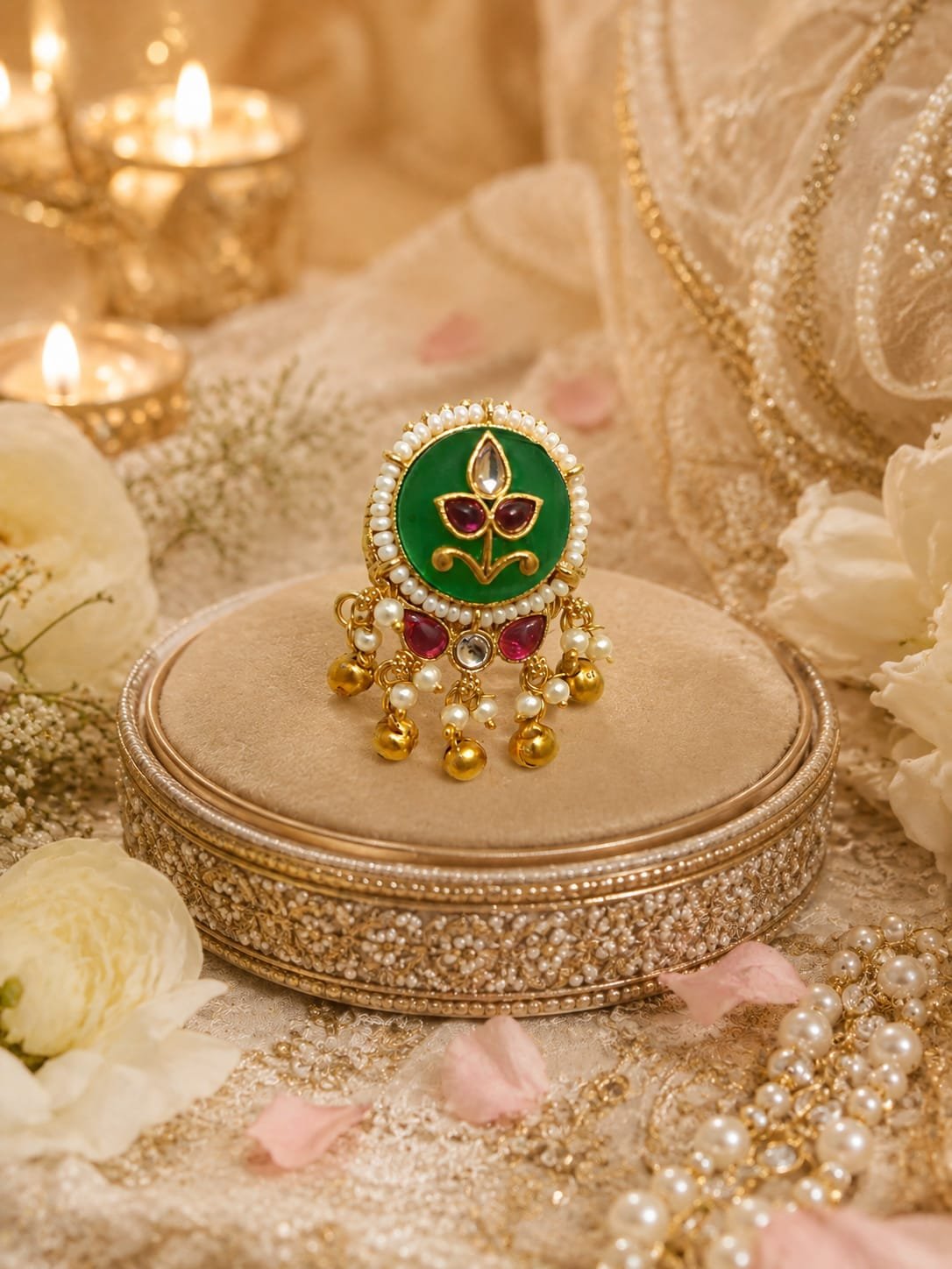 green stone small kundan earrings mockup 2 green stone small kundan earrings mockup 2