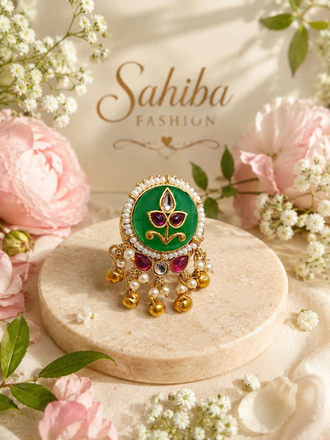 green stone small kundan earrings mockup 3 green stone small kundan earrings mockup 3