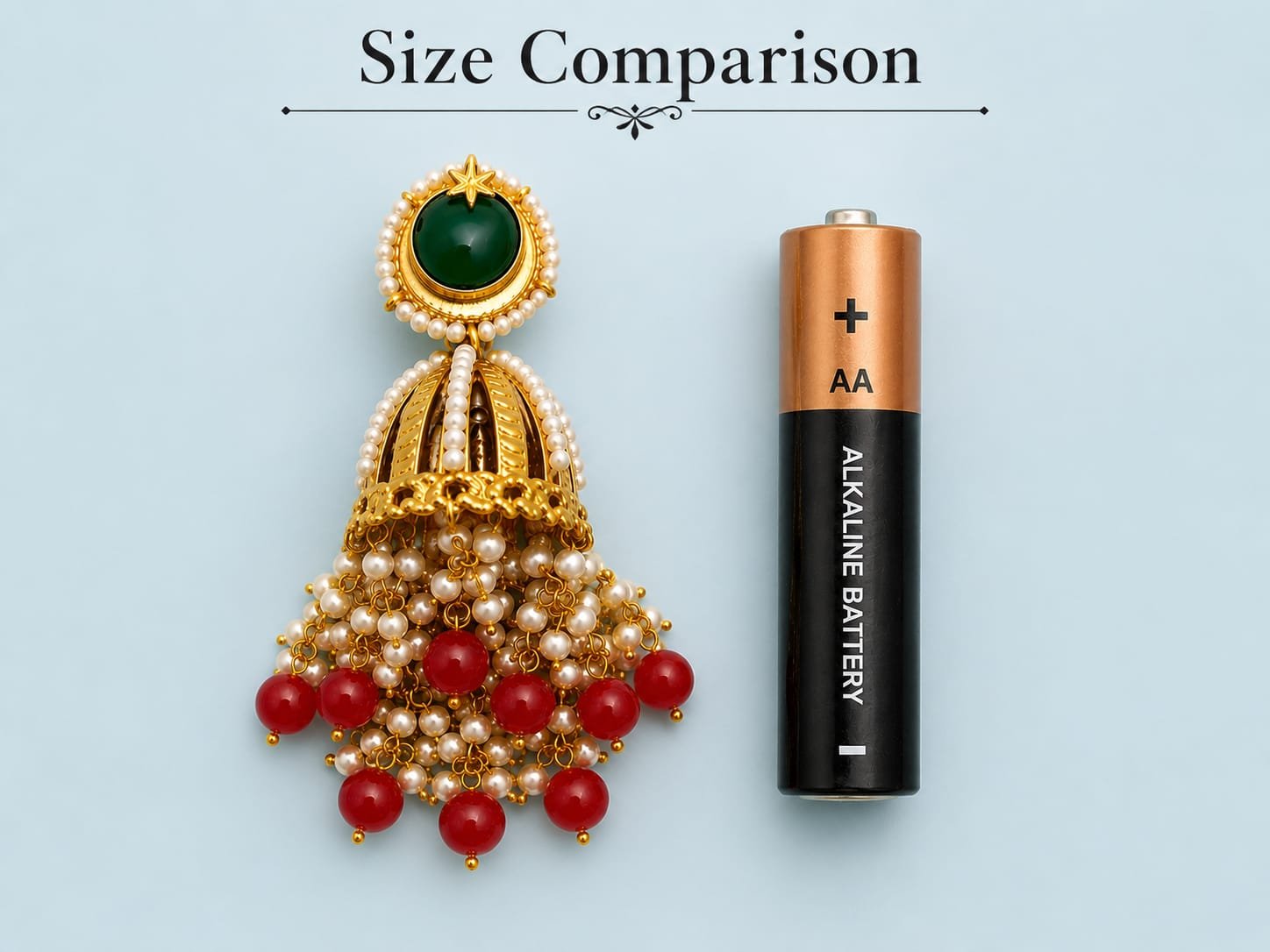 green stone pearl jhumka earrings with red beads mockup 1 green stone pearl jhumka earrings with red beads mockup 1